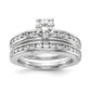 14K White Gold Lab Grown Diamond VS/SI FGH Engagement Ring