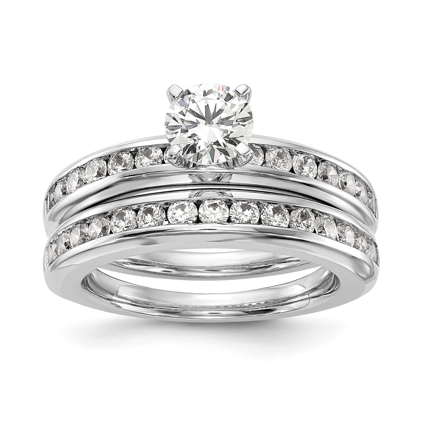 14K White Gold Lab Grown Diamond VS/SI+ G+ Engagement Ring