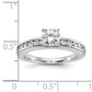 14K White Gold Lab Grown Diamond VS/SI+ G+ Engagement Ring