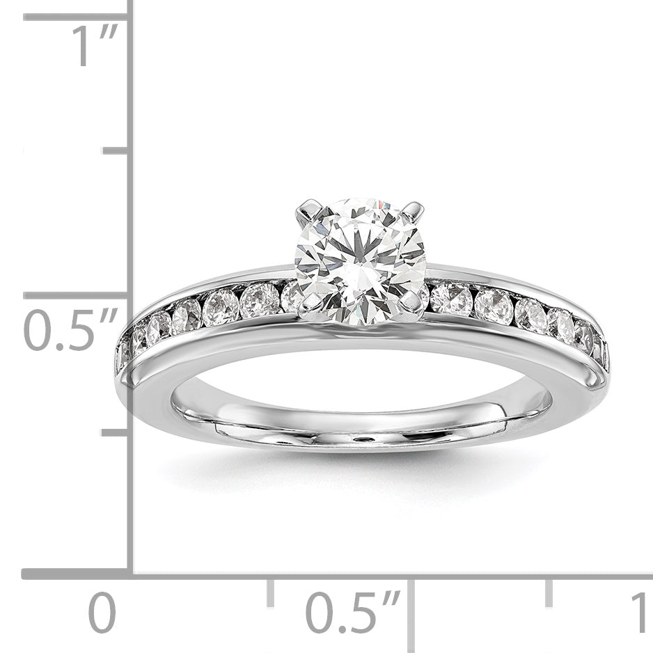 14K White Gold Lab Grown Diamond VS/SI+ G+ Engagement Ring