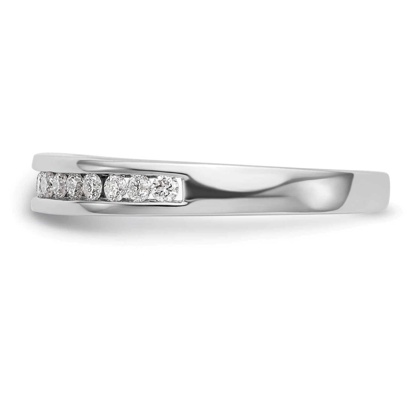 14k White Gold 1/3 Ct. Lab Grown Diamond VS/SI+ G+ Wedding Band Ring