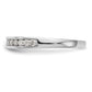 14k White Gold 14kw Lab Grown Diamond VS/SI+ G+ Wedding Band Ring