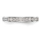 14K White Gold Lab Grown Diamond VS/SI FGH Wedding Band Ring