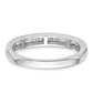 14k White Gold 14kw Lab Grown Diamond VS/SI+ G+ Wedding Band Ring