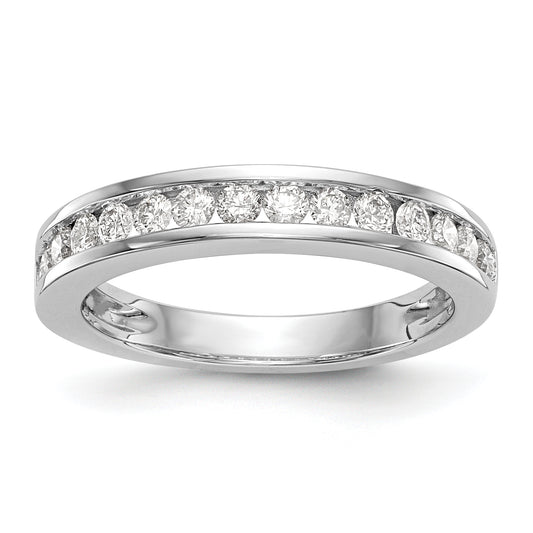 14k White Gold 1/2 Ct. Lab Grown Diamond VS/SI+ G+ Wedding Band Ring