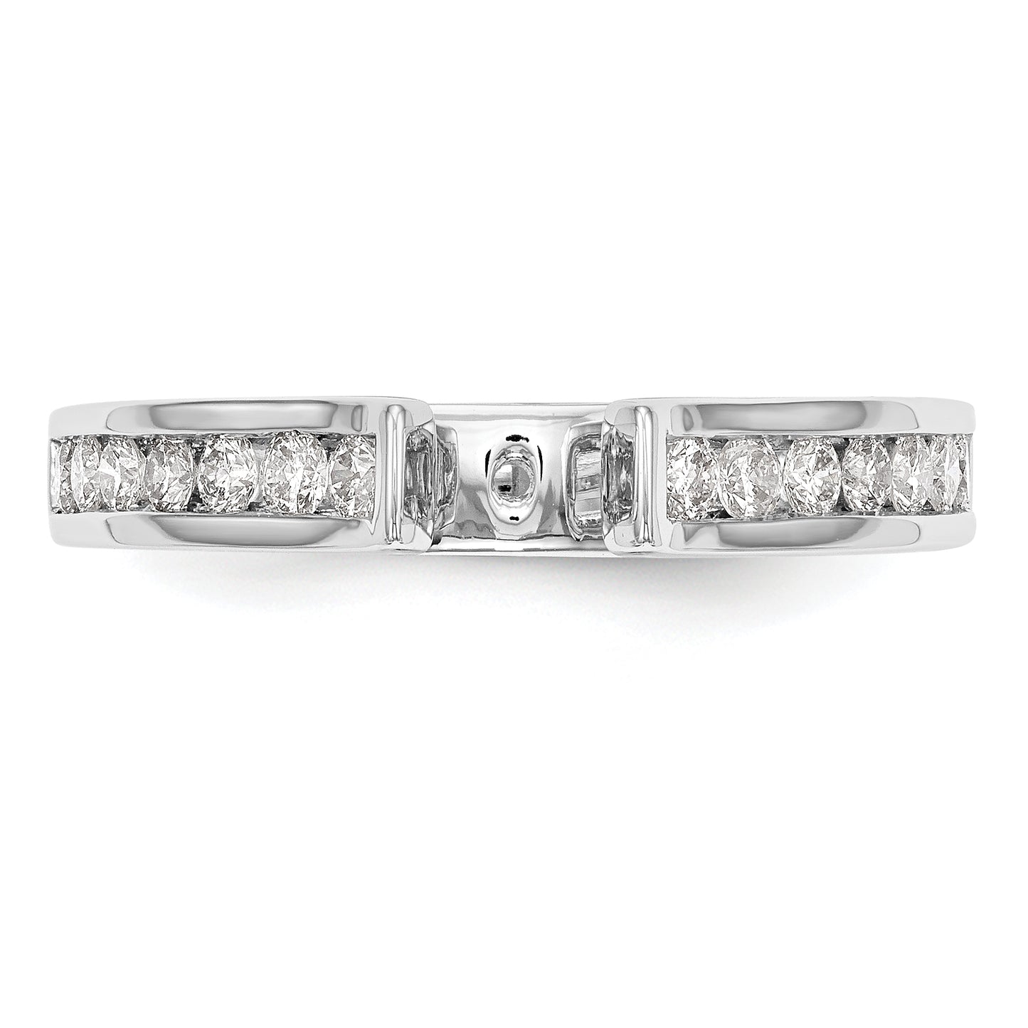 14k White Gold 1/2 Ct. Lab Grown Diamond VS/SI+ G+ Peg Set Engagement Ring