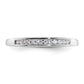 14k White Gold 1/8 Ct. Lab Grown Diamond VS/SI+ G+ Wedding Band Ring