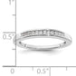 14k White Gold 1/8 Ct. Lab Grown Diamond VS/SI+ G+ Wedding Band Ring