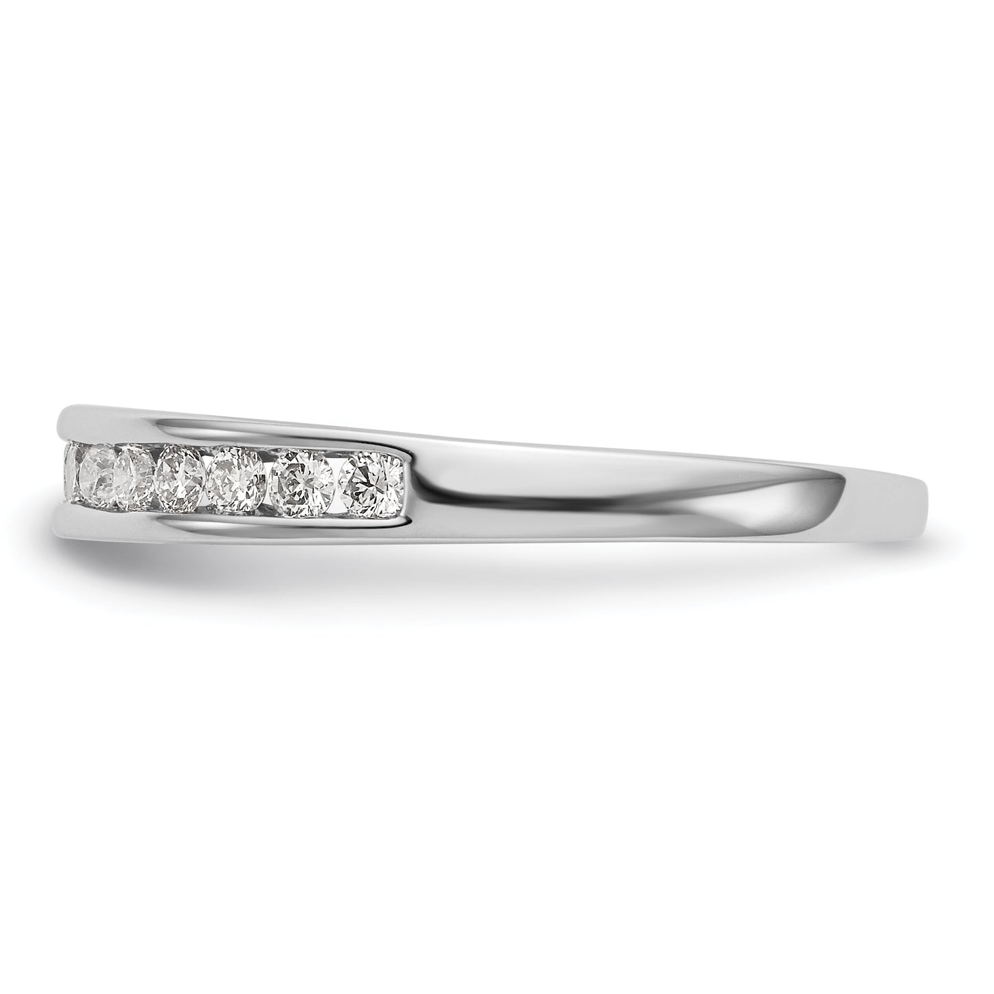 14k White Gold 1/3 Ct. Lab Grown Diamond VS/SI+ G+ Wedding Band Ring