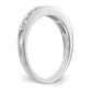 14k White Gold 1/3 Ct. Lab Grown Diamond VS/SI+ G+ Wedding Band Ring