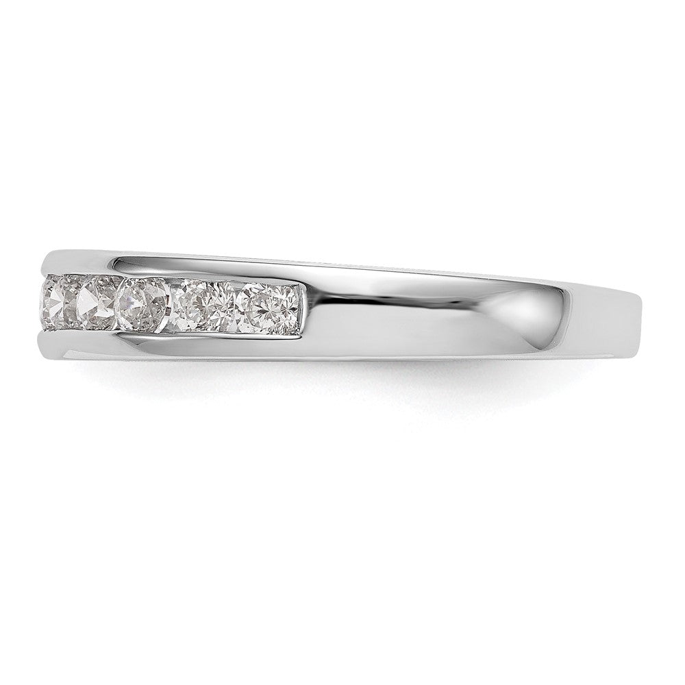 14k White Gold 3/4 Ct. Lab Grown Diamond VS/SI+ G+ Complete Wedding Band