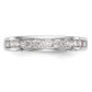 14k White Gold 3/4 Ct. Lab Grown Diamond VS/SI+ G+ Complete Wedding Band