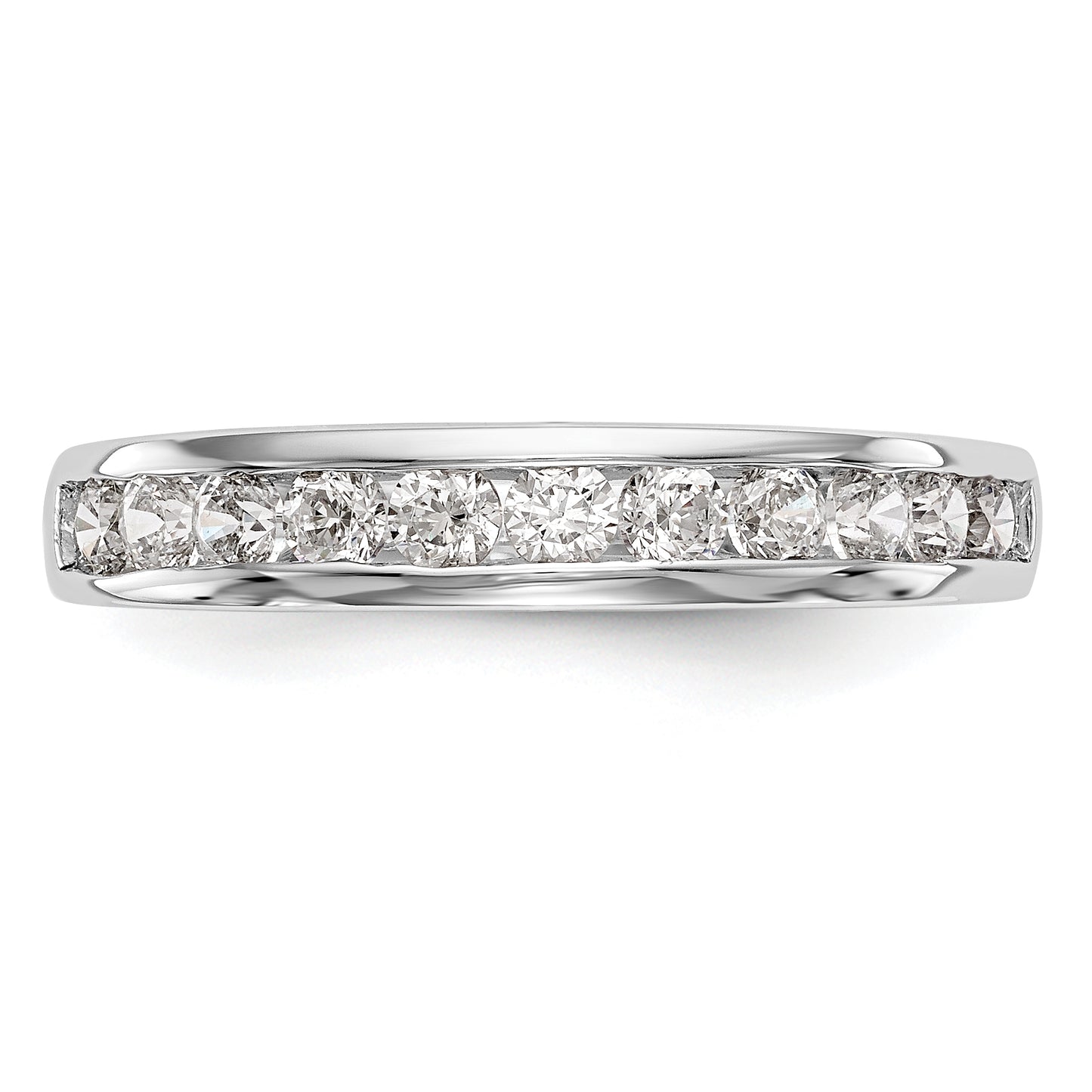 14k White Gold 3/4 Ct. Lab Grown Diamond VS/SI+ G+ Wedding Band Ring