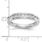 14k White Gold 3/4 Ct. Lab Grown Diamond VS/SI+ G+ Wedding Band Ring