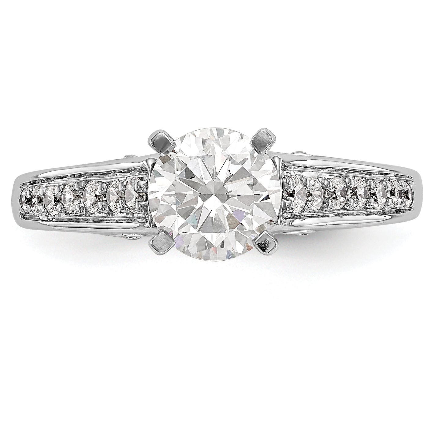 14k White Gold 1/5 Ct. Lab Grown Diamond VS/SI+ G+ Pet Set Engagement Ring