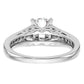 14k White Gold 1/5 Ct. Lab Grown Diamond VS/SI+ G+ Pet Set Engagement Ring