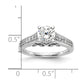 14k White Gold 1/5 Ct. Lab Grown Diamond VS/SI+ G+ Semi-Mount Pet Set Engagement Ring