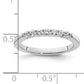 14K White Gold Lab Grown Diamond VS/SI+ G+ Wedding Band Ring