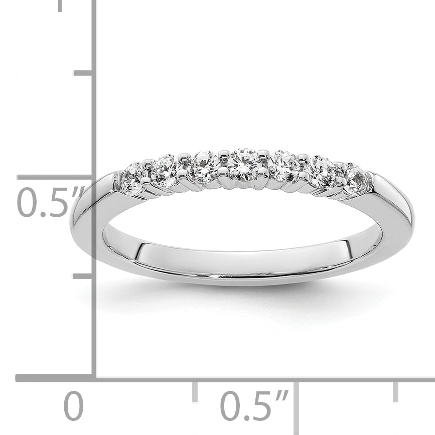 14K White Gold Lab Grown Diamond VS/SI+ G+ Wedding Band Ring