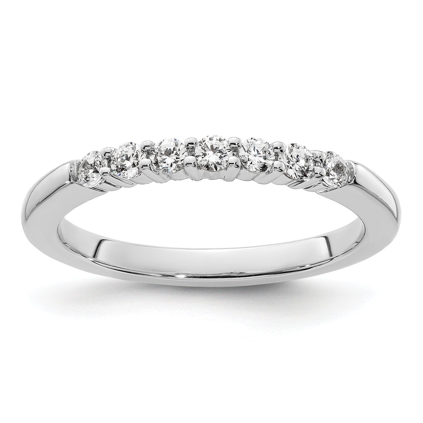 14K White Gold Lab Grown Diamond VS/SI+ G+ Wedding Band Ring