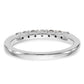 14K White Gold Lab Grown Diamond VS/SI+ G+ Wedding Band Ring