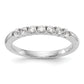 14K White Gold Lab Grown Diamond VS/SI+ G+ Wedding Band Ring