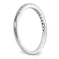 14k White Gold 1/10 Ct. Lab Grown Diamond VS/SI+ G+ Wedding Band Ring