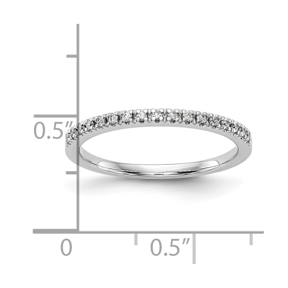 14k White Gold 1/10 Ct. Lab Grown Diamond VS/SI+ G+ Complete Wedding Band