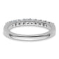 14k White Gold 1/2 Ct. Lab Grown Diamond VS/SI+ G+ Wedding Band Ring