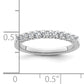 14k White Gold 1/2 Ct. Lab Grown Diamond VS/SI+ G+ Wedding Band Ring