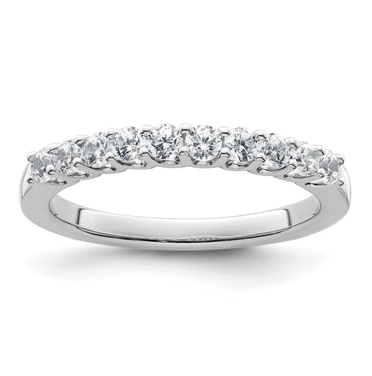 14k White Gold 1/2 Ct. Lab Grown Diamond VS/SI+ G+ Wedding Band Ring