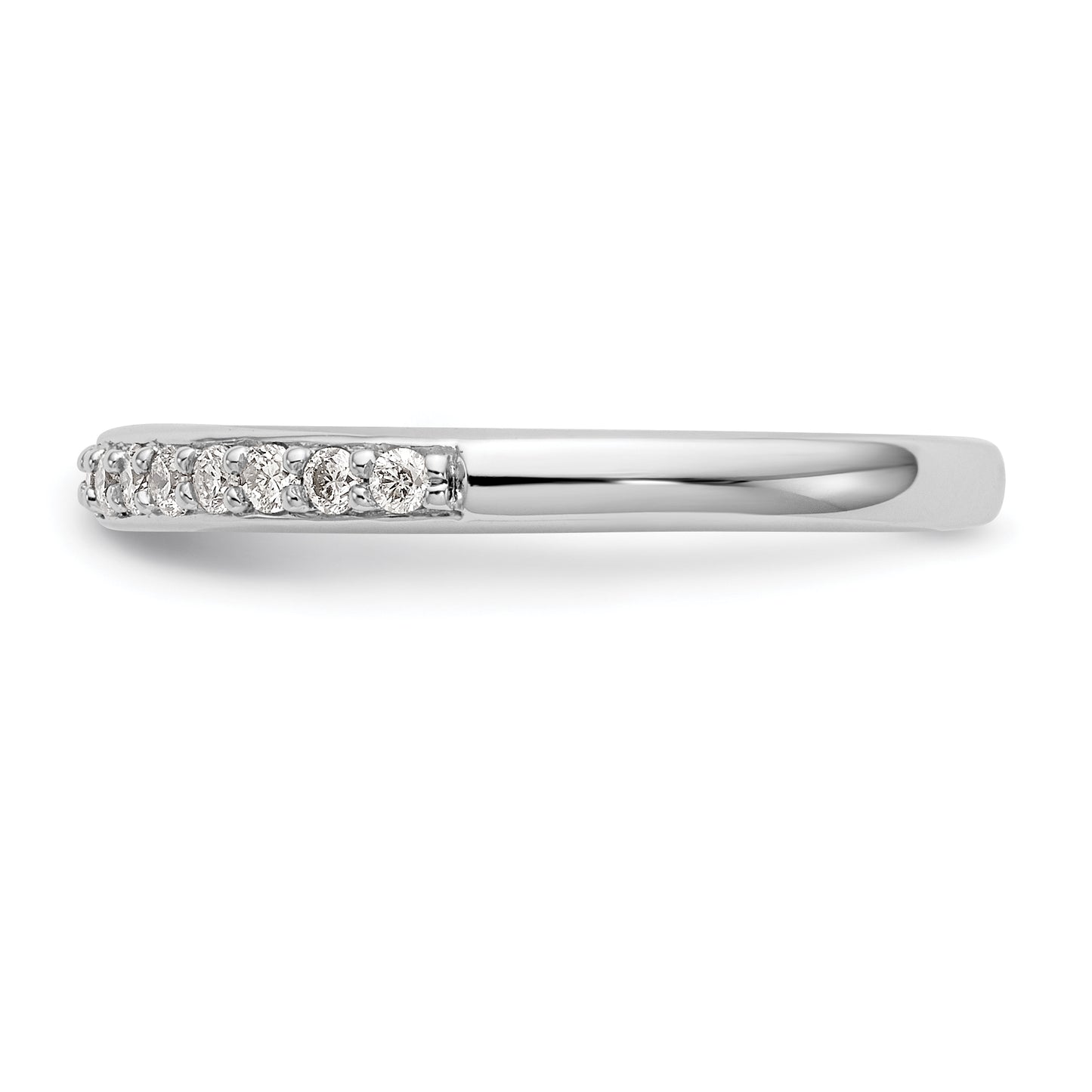 14k White Gold 1/4 Ct. Lab Grown Diamond VS/SI+ G+ Wedding Band Ring