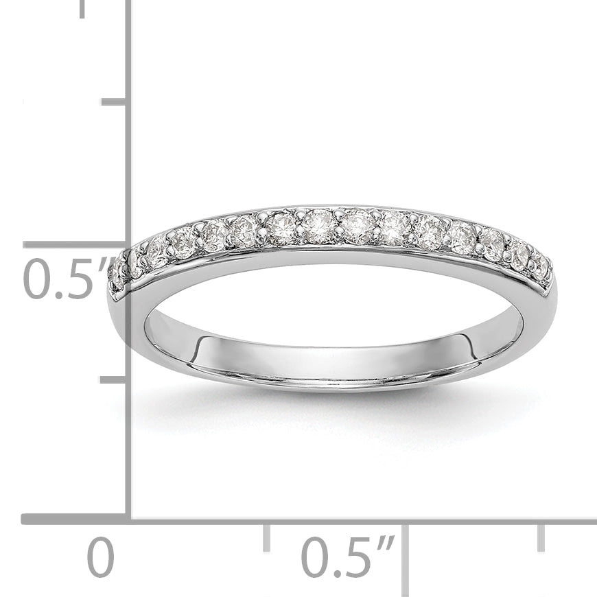 14k White Gold 1/4 Ct. Lab Grown Diamond VS/SI+ G+ Wedding Band Ring