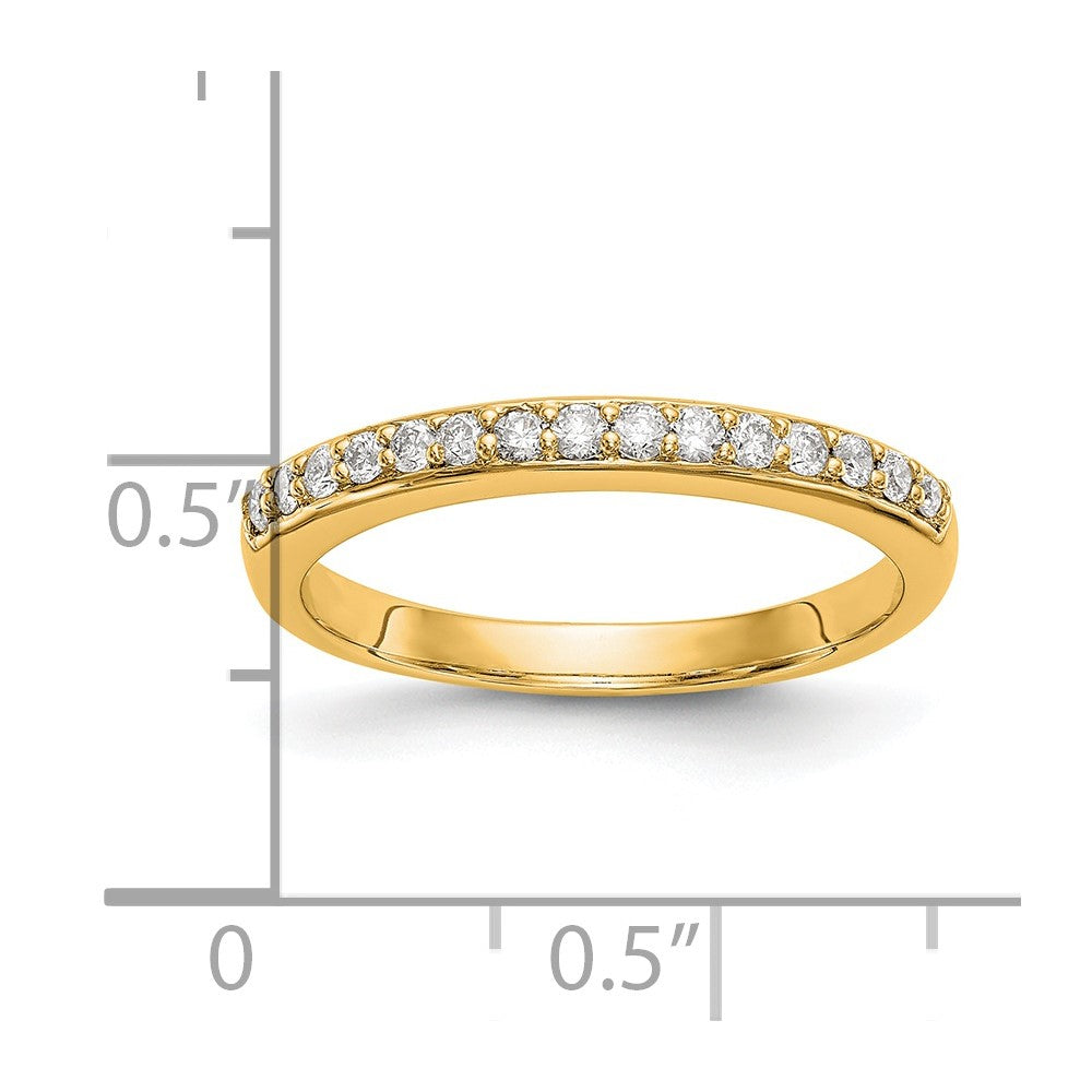 14k Yellow Gold 1/4 Ct. Lab Grown Diamond VS/SI+ G+ Complete Wedding Band