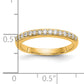 14k Yellow Gold 1/4 Ct. Lab Grown Diamond VS/SI+ G+ Wedding Band Ring