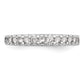 14k White Gold 1/2 Ct. Lab Grown Diamond VS/SI+ G+ Complete Wedding Band