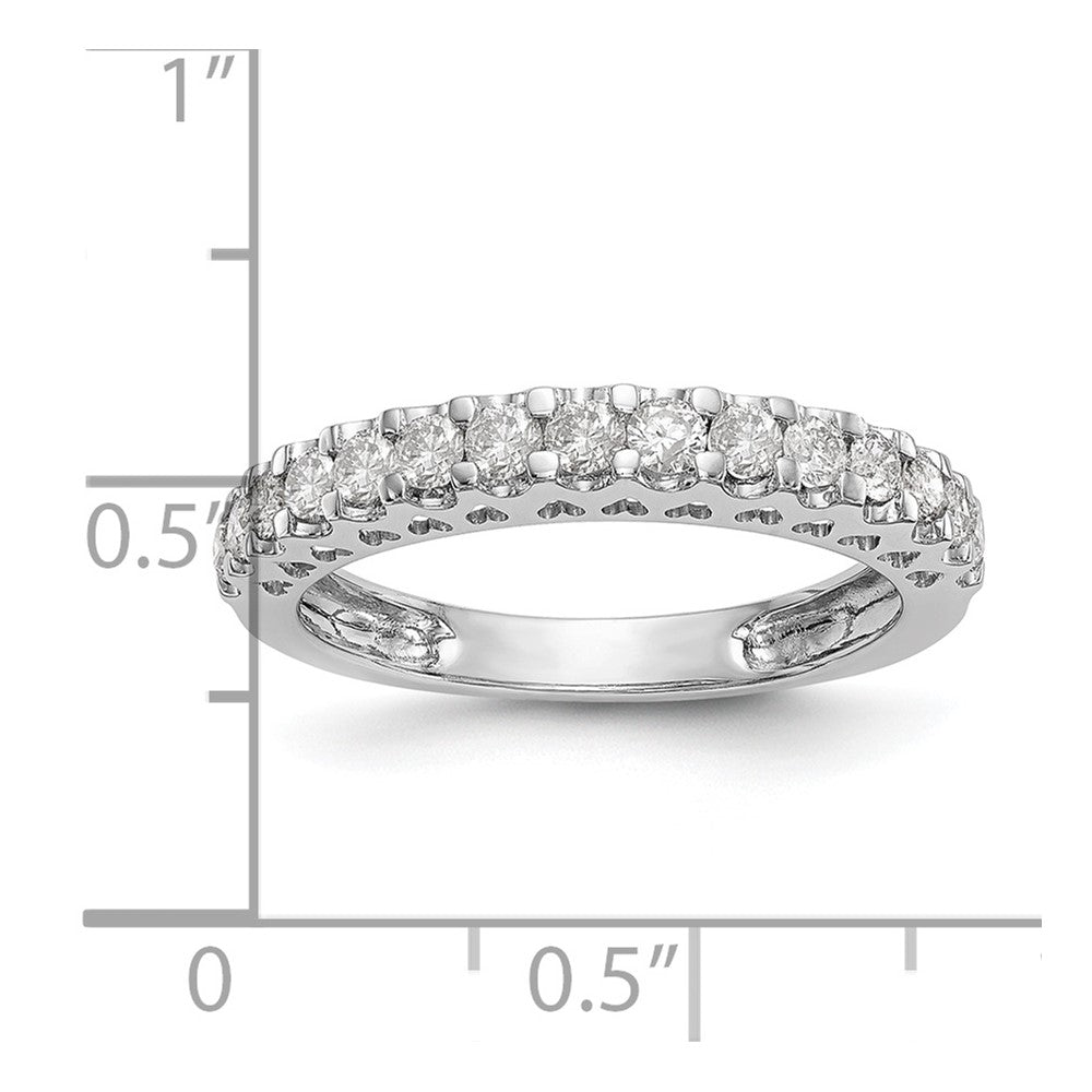 14k White Gold 1/2 Ct. Lab Grown Diamond VS/SI+ G+ Complete Wedding Band