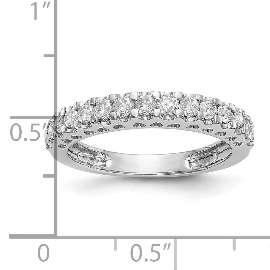 14k White Gold 1/2 Ct. Lab Grown Diamond VS/SI+ G+ Wedding Band Ring