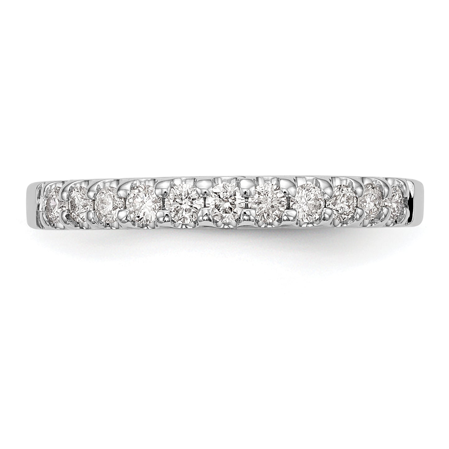 14k White Gold 1/3 Ct. Lab Grown Diamond VS/SI+ G+ Wedding Band Ring