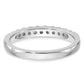 14k White Gold 1/3 Ct. Lab Grown Diamond VS/SI+ G+ Wedding Band Ring