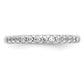 14k White Gold 1/4 Ct. Lab Grown Diamond VS/SI+ G+ Complete Wedding Band