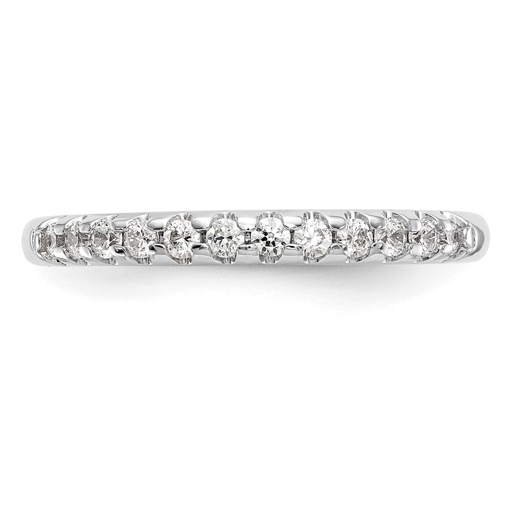 14k White Gold 1/4 Ct. Lab Grown Diamond VS/SI+ G+ Complete Wedding Band