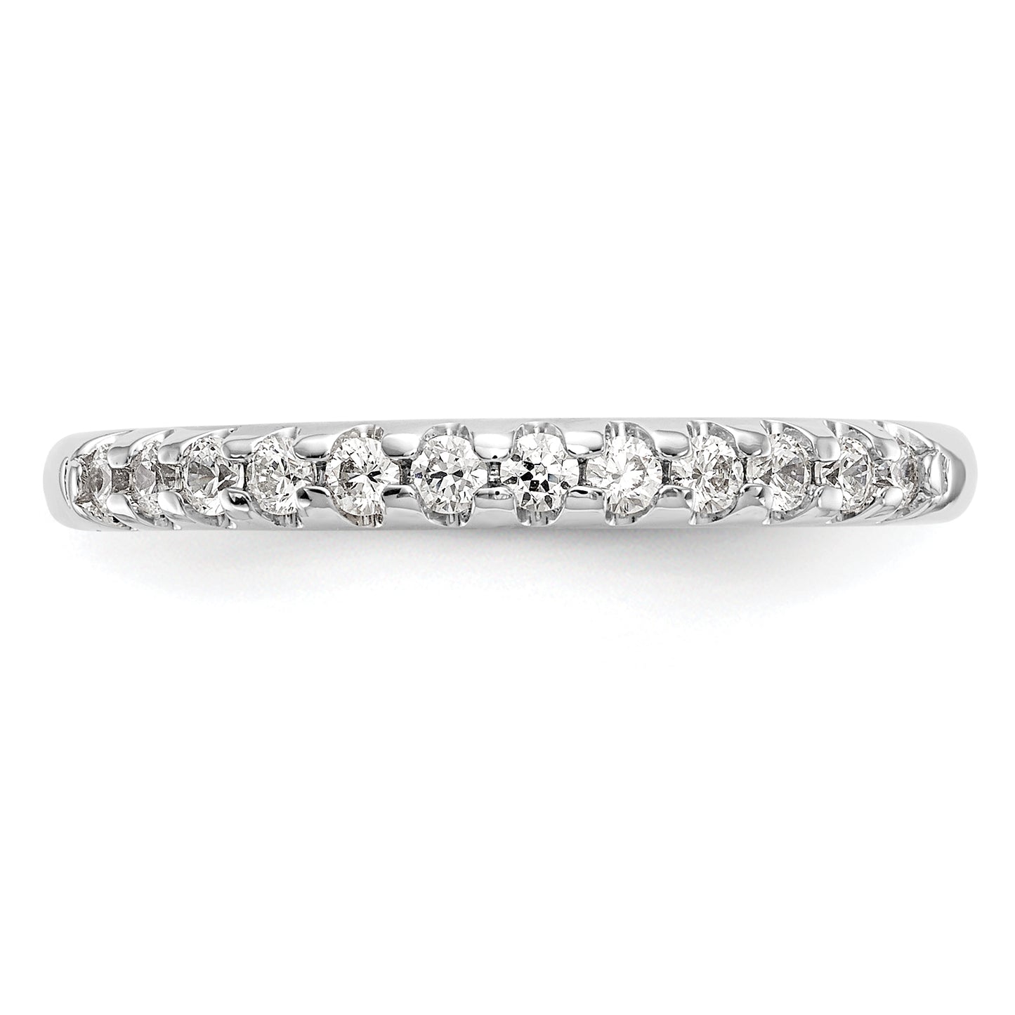 14k White Gold 1/4 Ct. Lab Grown Diamond VS/SI+ G+ Wedding Band Ring