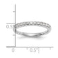 14k White Gold 1/4 Ct. Lab Grown Diamond VS/SI+ G+ Complete Wedding Band