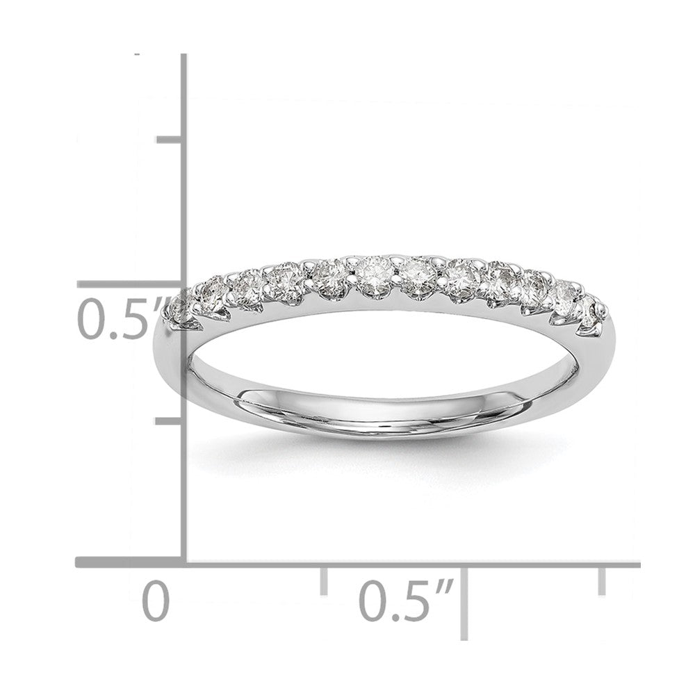 14k White Gold 1/4 Ct. Lab Grown Diamond VS/SI+ G+ Complete Wedding Band