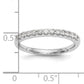 14k White Gold 1/4 Ct. Lab Grown Diamond VS/SI+ G+ Wedding Band Ring