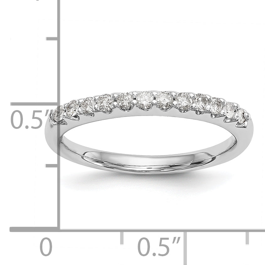 14k White Gold 1/4 Ct. Lab Grown Diamond VS/SI+ G+ Wedding Band Ring