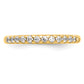 14k Yellow Gold 1/4 Ct. Lab Grown Diamond VS/SI+ G+ Wedding Band Ring