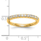 14k Yellow Gold 1/4 Ct. Lab Grown Diamond VS/SI+ G+ Wedding Band Ring