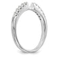 14k White Gold 1/4 Ct. Lab Grown Diamond VS/SI+ G+ Semi Mount Peg Set Engagement Ring